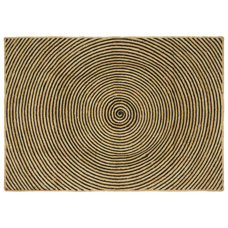 Zoninės kiliminės dangos Juoda 120 x 170 cm Džiutas