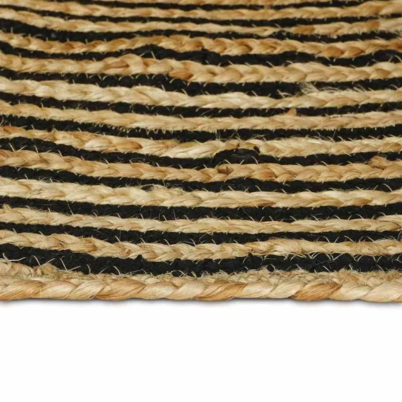 Zoninės kiliminės dangos Juoda 120 x 170 cm Džiutas