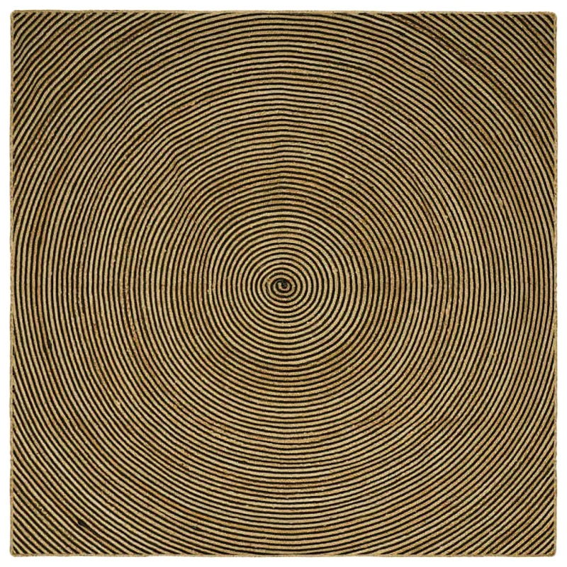 Zoninės kiliminės dangos Juoda 300 x 300 cm Džiutas