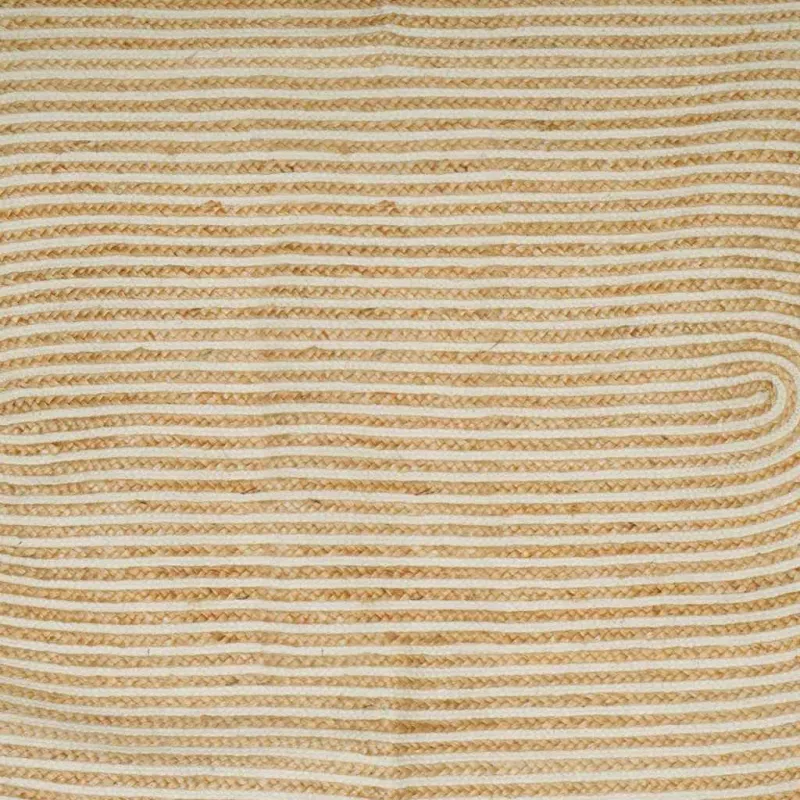 Zoninės kiliminės dangos Natūrali ir Balta 152 x 245 cm Džiutas