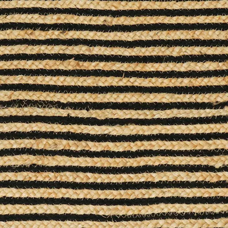 Zoninės kiliminės dangos Natūrali ir juoda 122 x 183 cm Džiutas