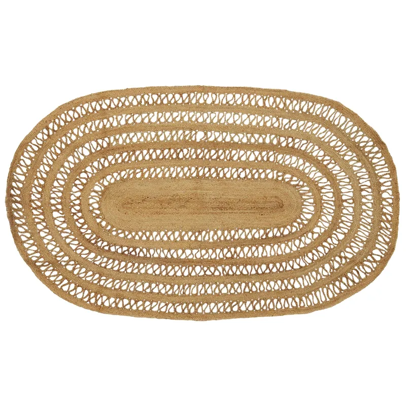 Zoninės kiliminės dangos Natūrali 152 x 245 cm Džiutas