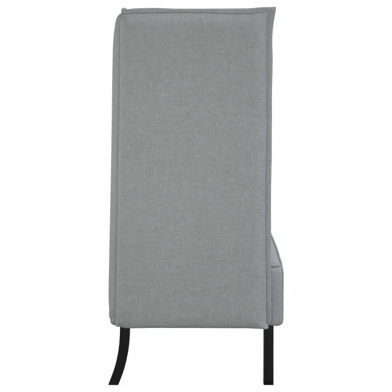 Aukštos nugaros sofa 101cm Šviesiai pilka audinys