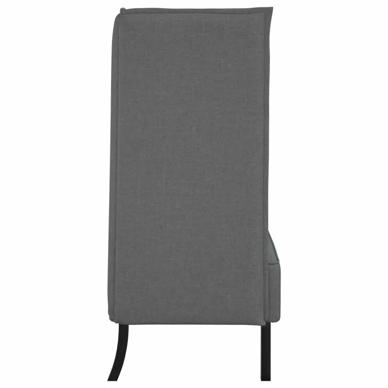 Aukštos nugaros sofa 101cm Tamsiai pilka audinys