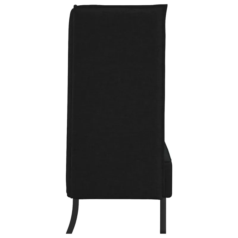 Aukštos nugaros sofa 101cm Juoda audinys
