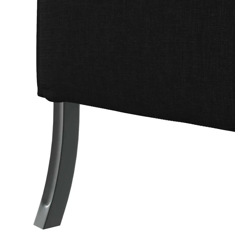 Aukštos nugaros sofa 101cm Juoda audinys