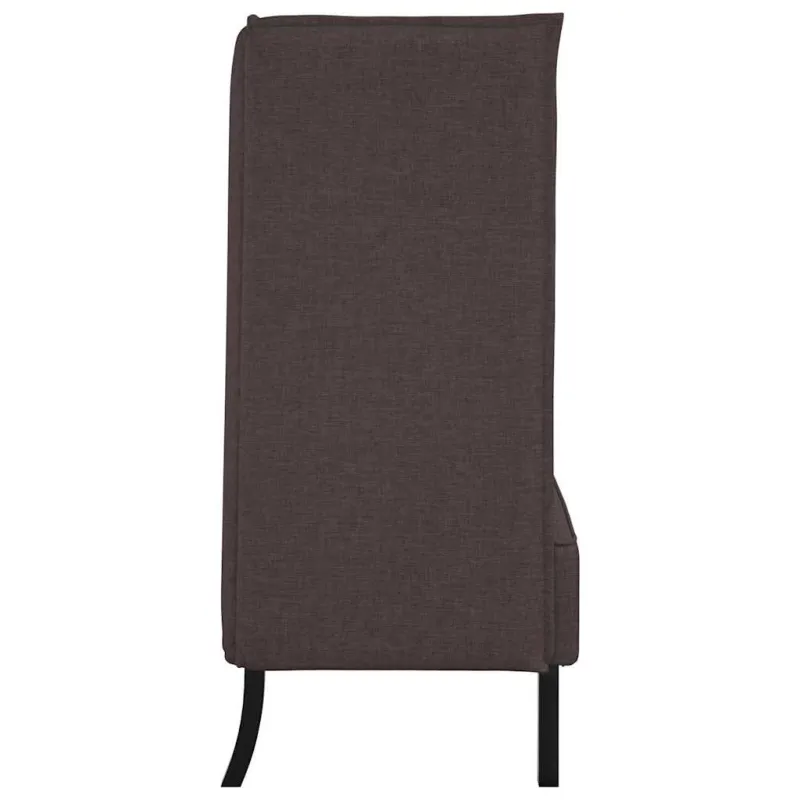 Aukštos nugaros sofa 101cm Tamsiai ruda audinys