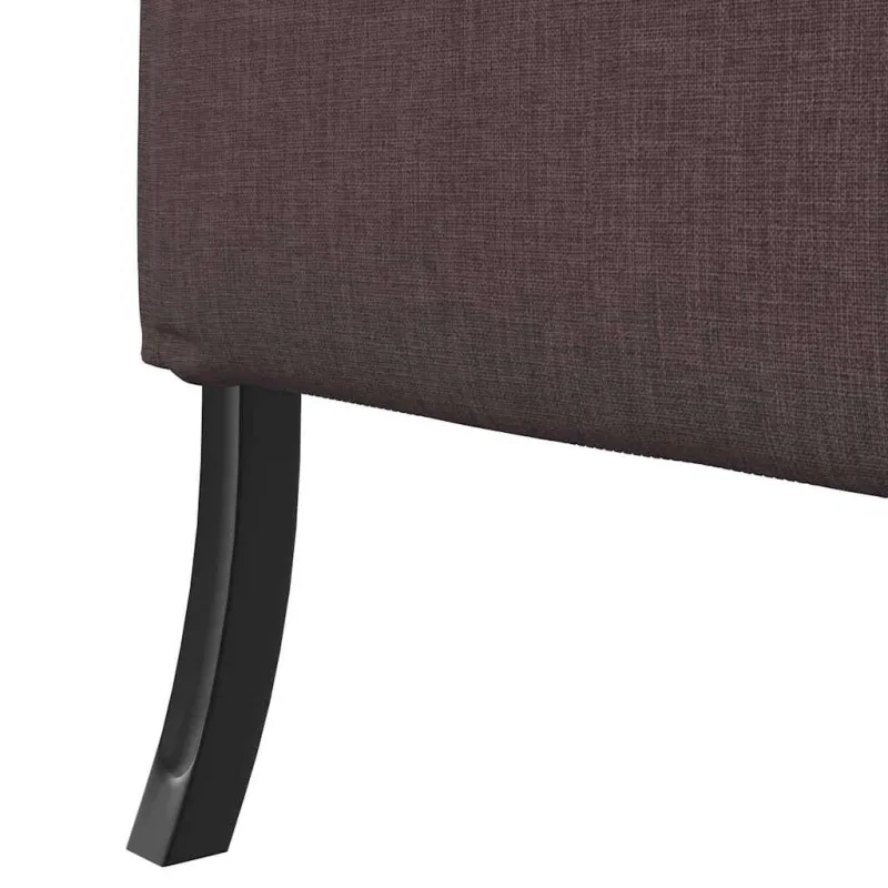 Aukštos nugaros sofa 101cm Tamsiai ruda audinys