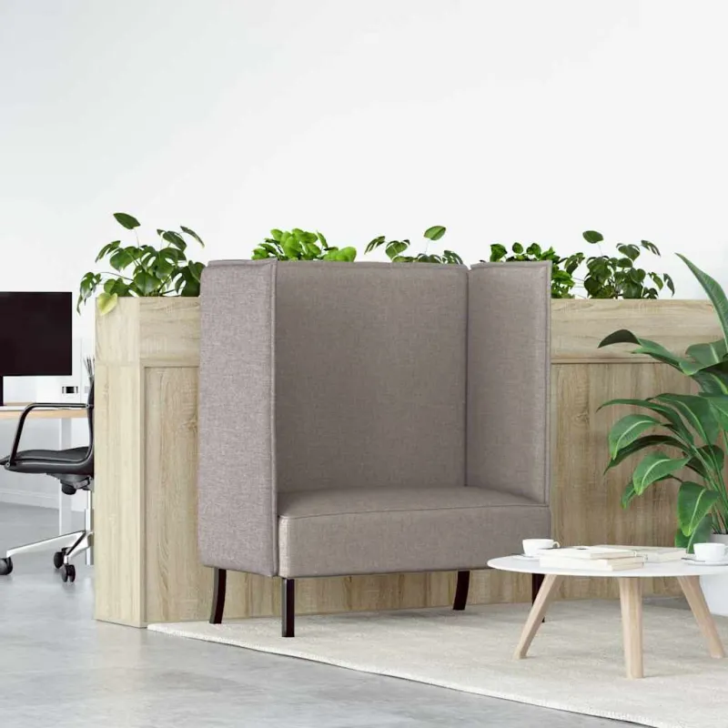Aukštos nugaros sofa 101cm Taupe audinys