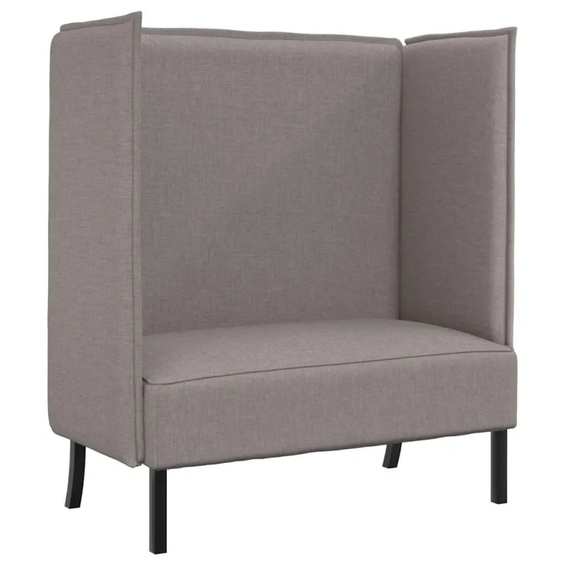 Aukštos nugaros sofa 101cm Taupe audinys