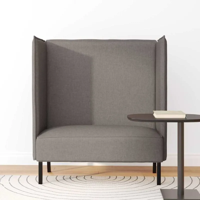Aukštos nugaros sofa 101cm Taupe audinys