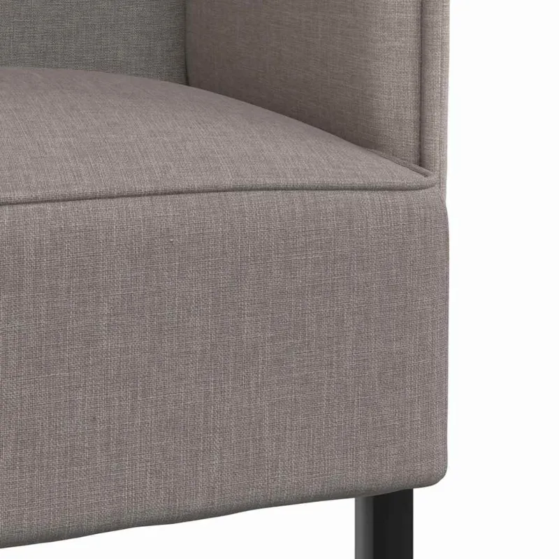 Aukštos nugaros sofa 101cm Taupe audinys