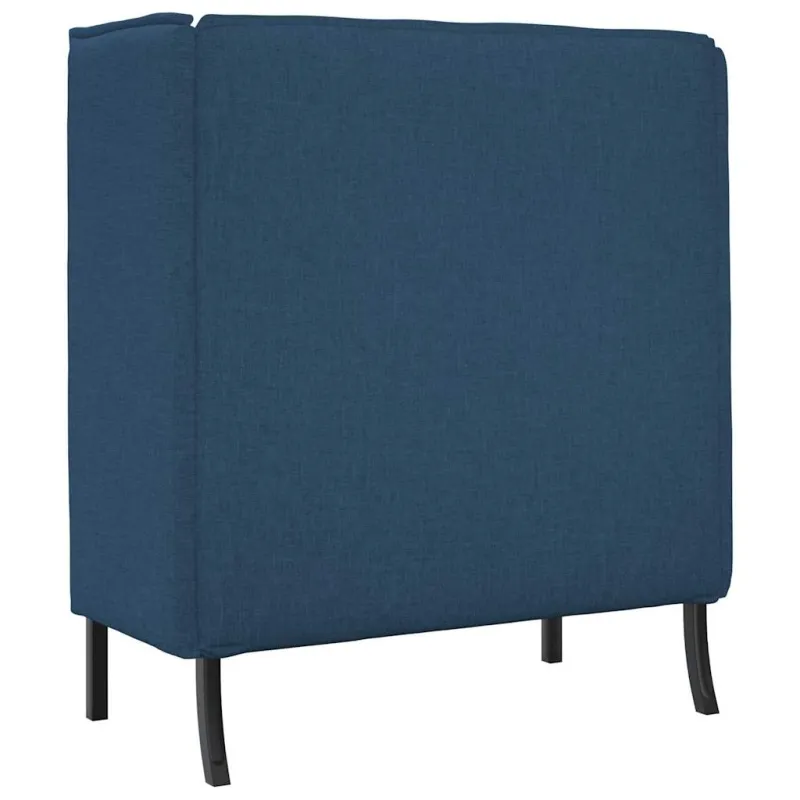 Aukštos nugaros sofa 101cm Mėlyna audinys