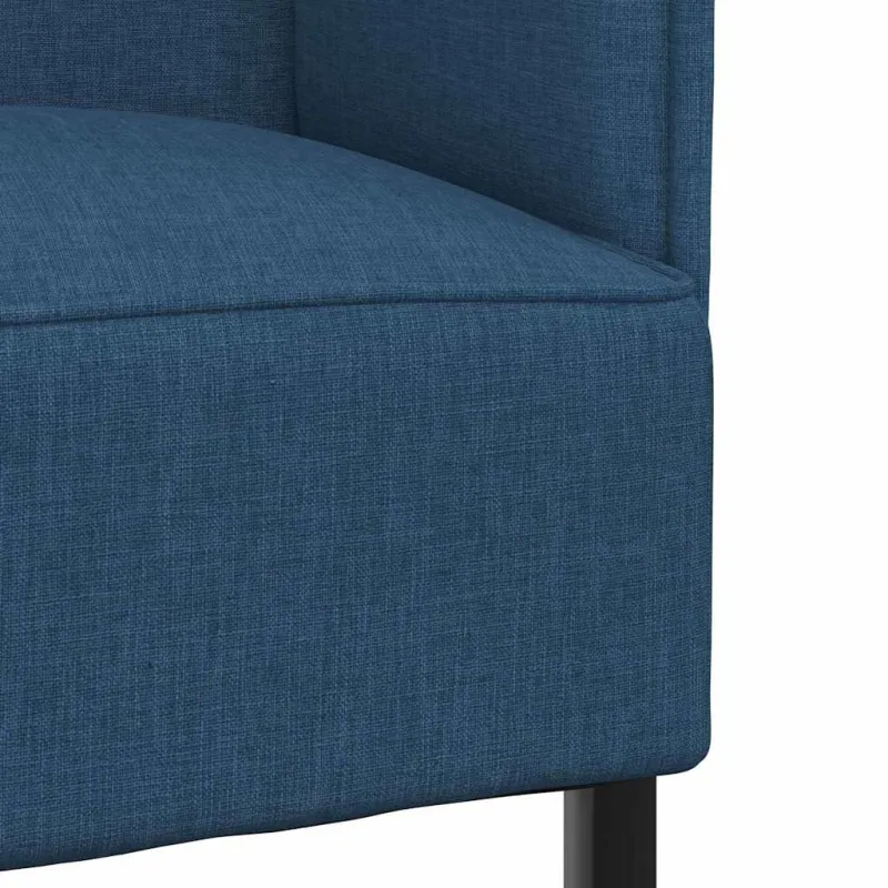 Aukštos nugaros sofa 101cm Mėlyna audinys