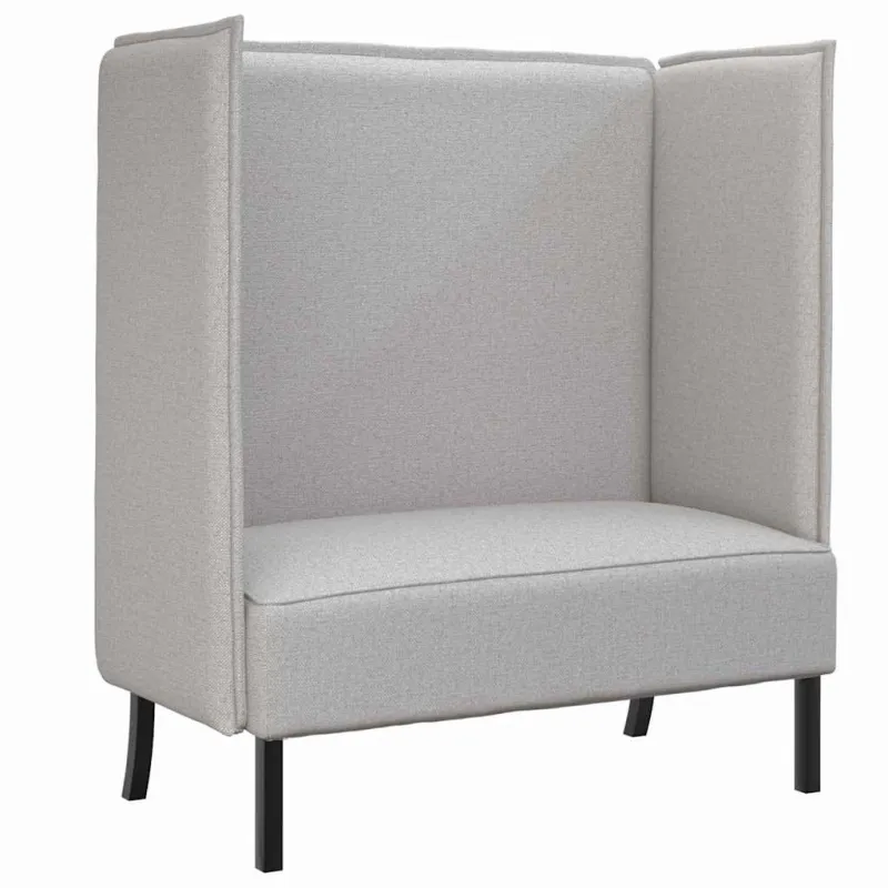 Aukštos nugaros sofa Debesų pilka 109 x 56 x 121 cm audinys