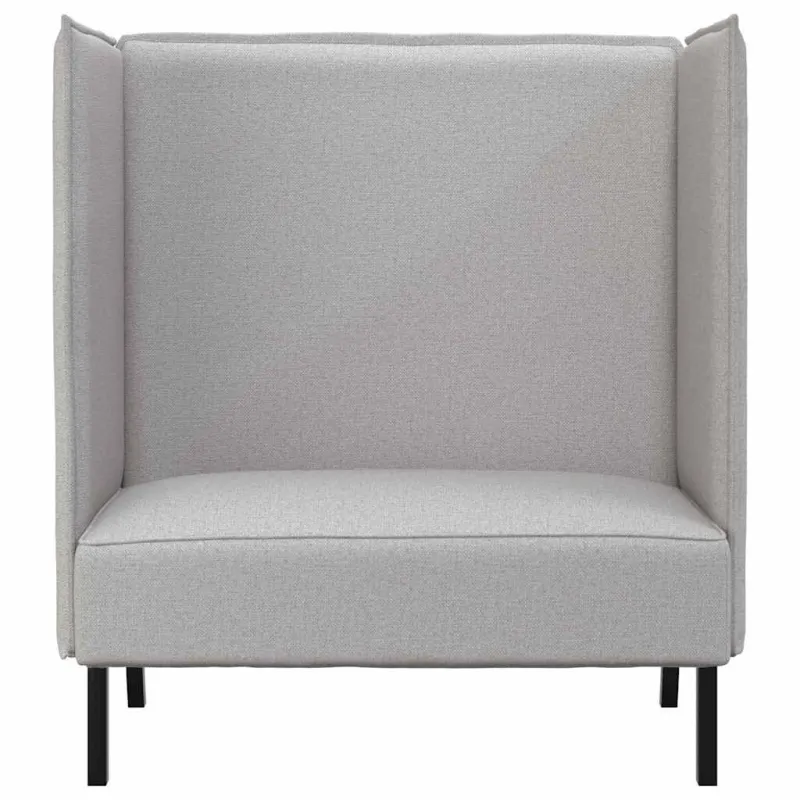 Aukštos nugaros sofa Debesų pilka 109 x 56 x 121 cm audinys