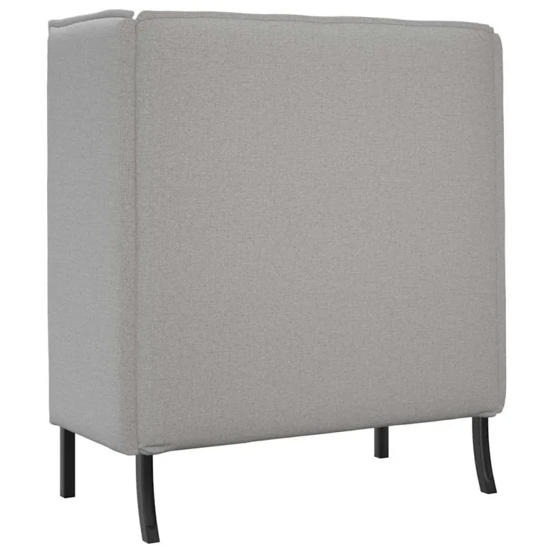 Aukštos nugaros sofa Debesų pilka 109 x 56 x 121 cm audinys