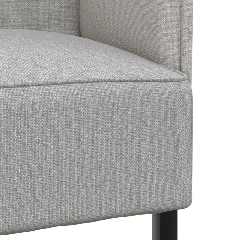 Aukštos nugaros sofa Debesų pilka 109 x 56 x 121 cm audinys