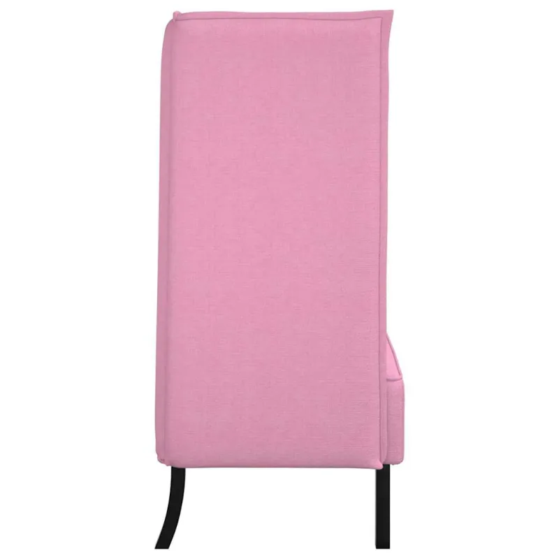 Aukštos nugaros sofa 101cm Rožinė audinys