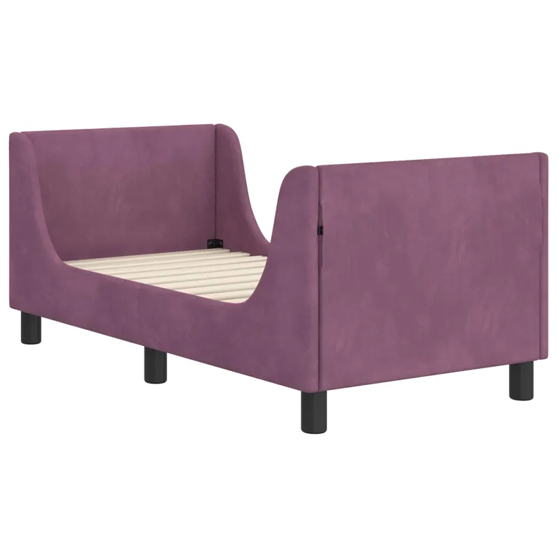 Vaikiška Lovo Rėmas su Galvūgaliu Violetinė 70 x 140 cm Aksomas