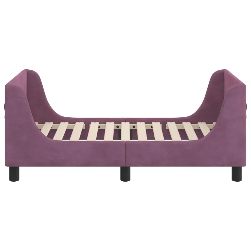 Vaikiška Lovo Rėmas su Galvūgaliu Violetinė 70 x 140 cm Aksomas