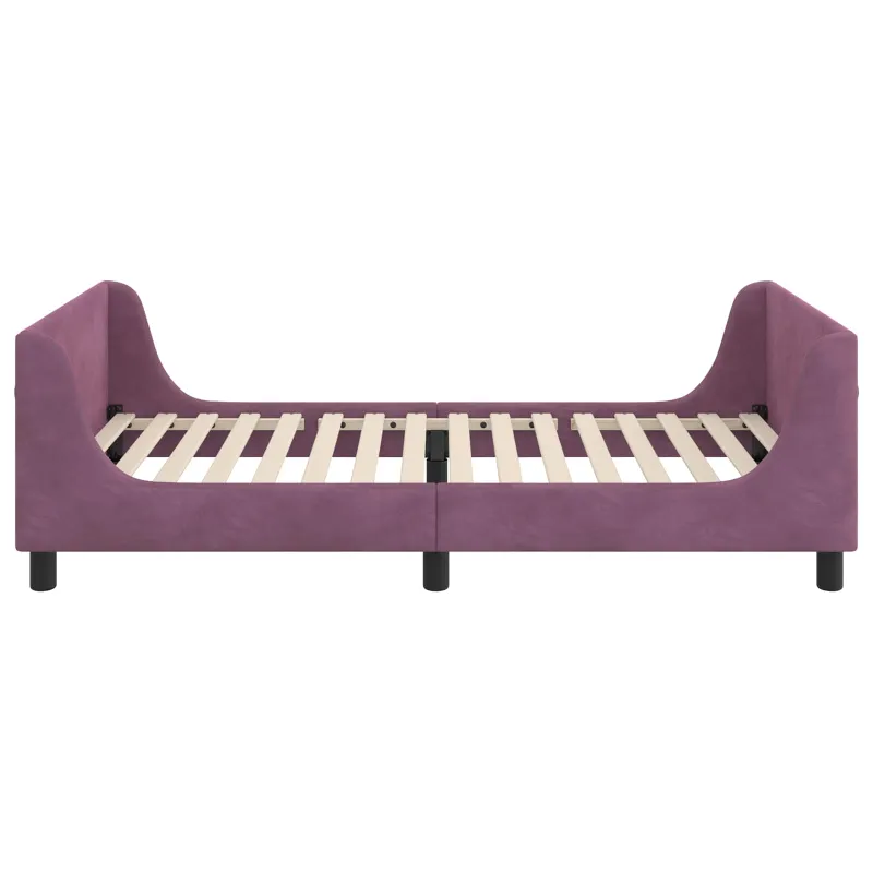 Vaikiška lovos konstrukcija su galvūgaliu Violetinė 80 x 200 cm