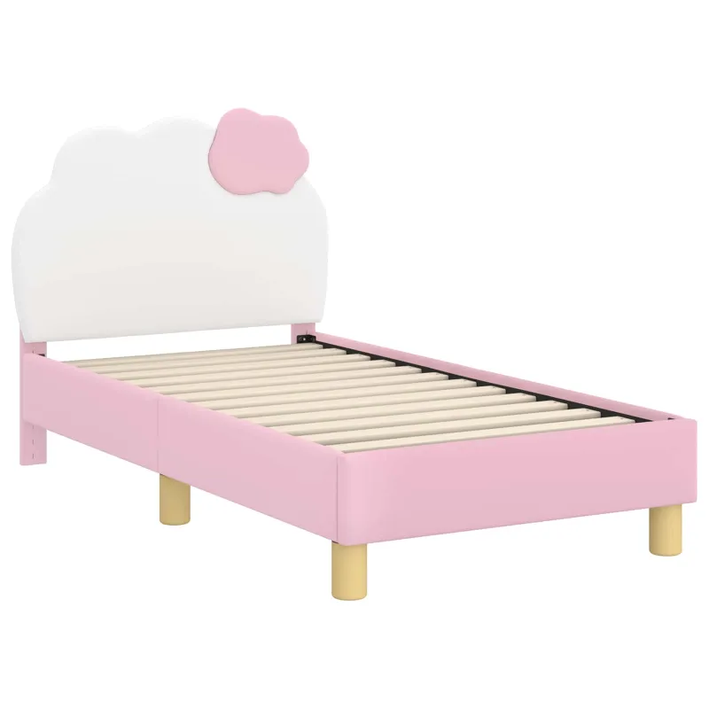 Vaikiška Lovo Rėmas su Galvūgaliu Rožinė 70 x 140 cm PU
