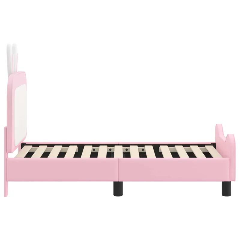 Vaikiška Lovo Rėmas su Galvūgaliu Rožinė 70 x 140 cm PU