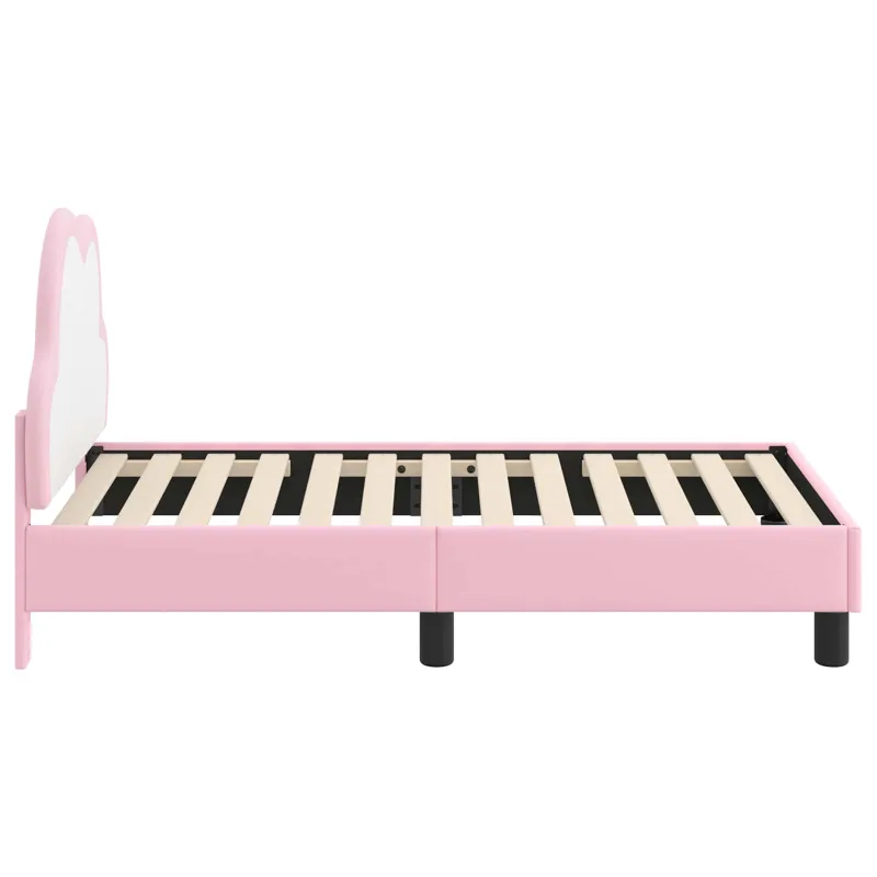 Vaikiška Lovo Rėmas su Galvūgaliu Rožinė 70 x 140 cm PU