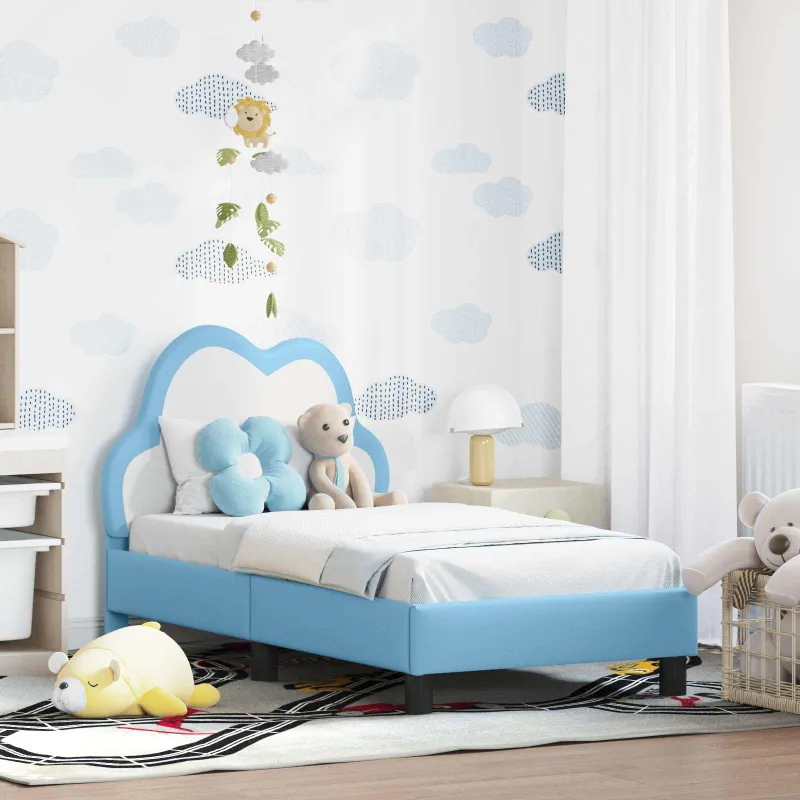 Vaikiška Lovo Rėmas su Galvūgaliu Mėlyna 70 x 140 cm PU