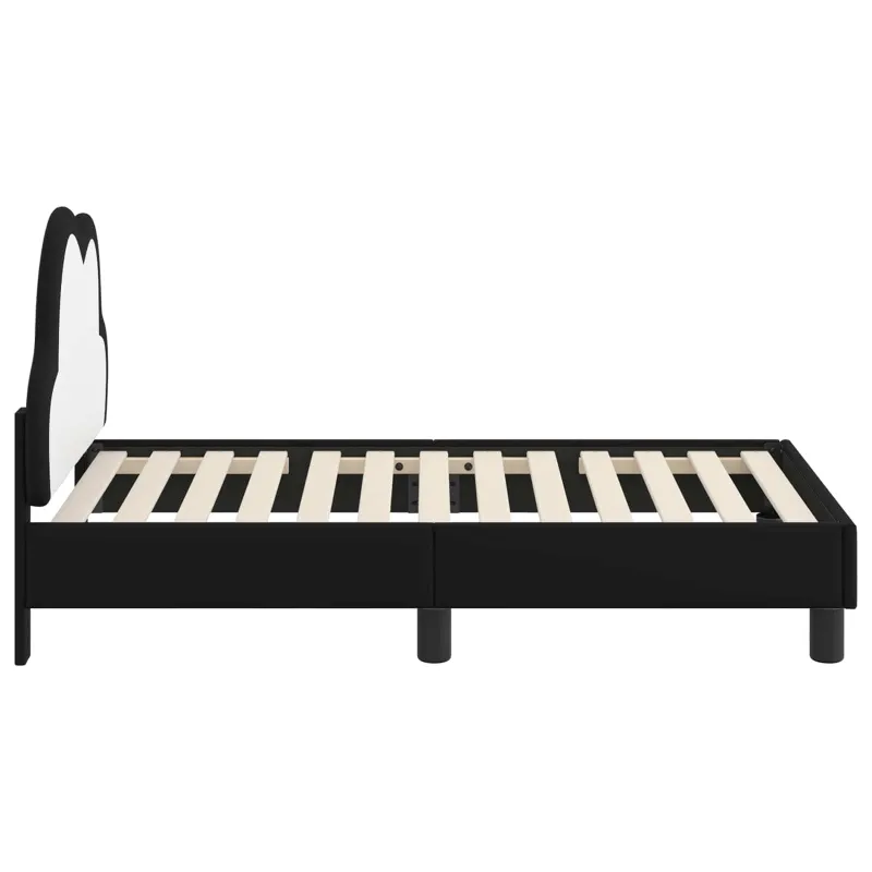Vaikiška Lovo Rėmas su Galvūgaliu Juoda 70 x 140 cm PU