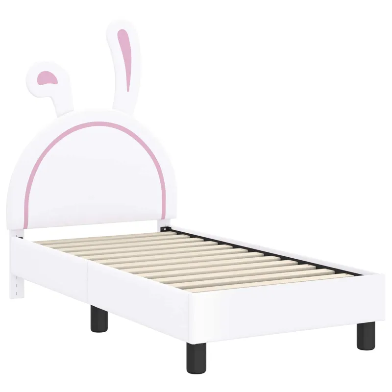 Vaikiška Lovo Rėmas su Galvūgaliu Balta 70 x 140 cm PU