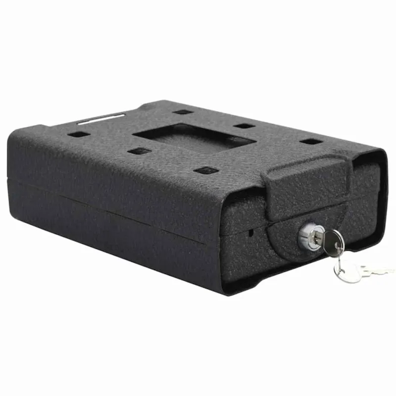 Automobilio Seifas su užraktu Juoda 22 x 16 x 7 cm Plienas