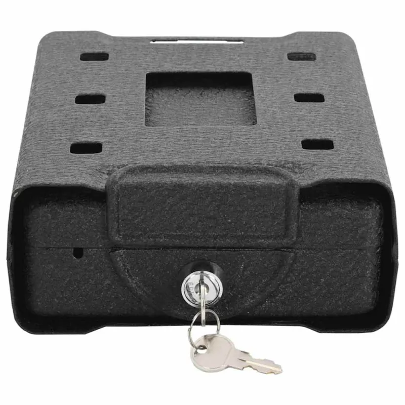 Automobilio Seifas su užraktu Juoda 22 x 16 x 7 cm Plienas