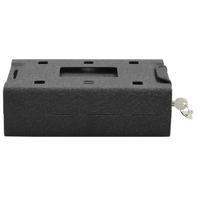 Automobilio Seifas su užraktu Juoda 22 x 16 x 7 cm Plienas