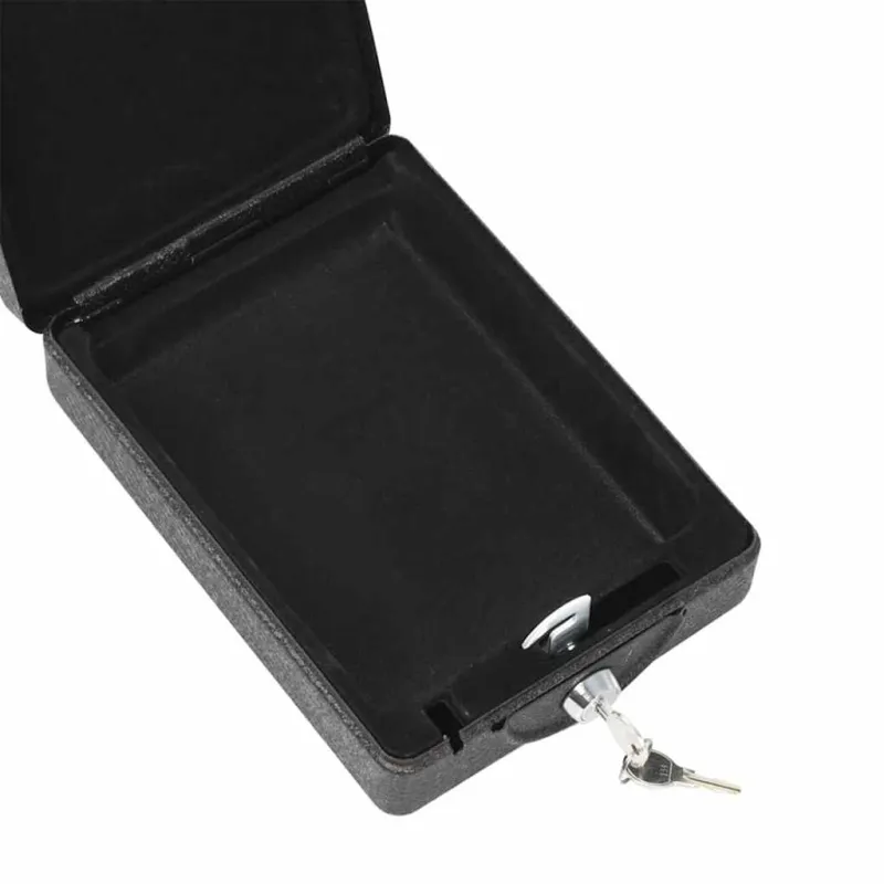 Automobilio Seifas su užraktu Juoda 22 x 16 x 7 cm Plienas