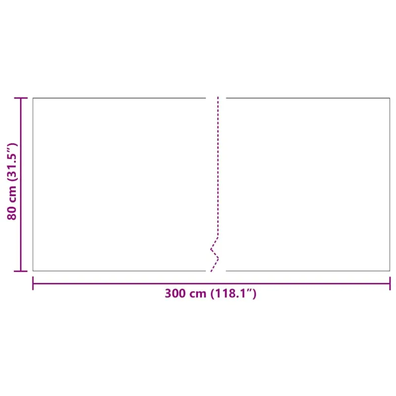 Kilimėlio bėgimo kilimas Šviesiai pilka 80 x 300 cm audinys