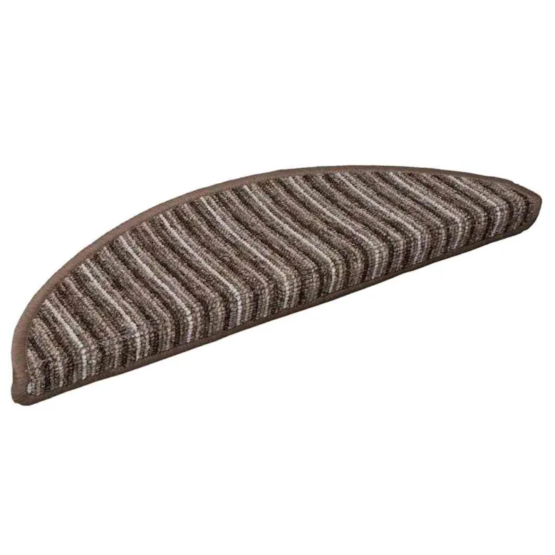 Savaime prilipantys laiptų kilimėliai 15 pcs Ruda