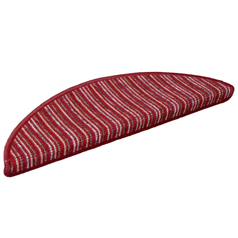 Savaime prilipantys laiptų kilimėliai 15 pcs Raudona