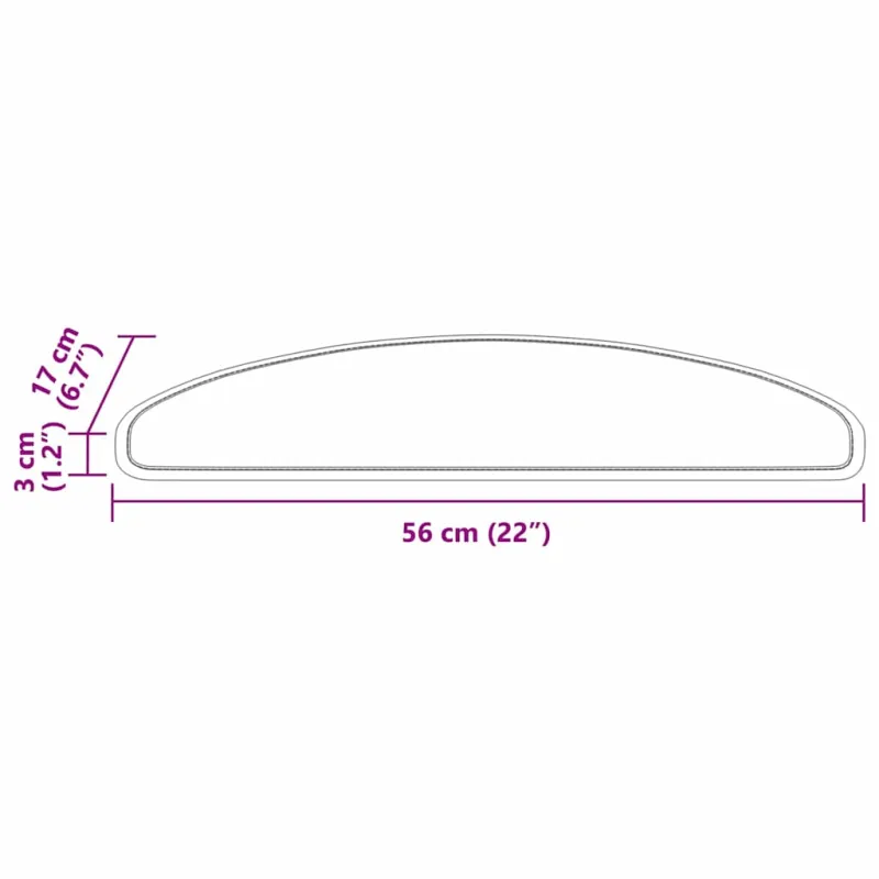 Savaime prilipantys laiptų kilimėliai 15 pcs Raudona