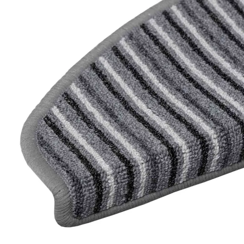 Savaime prilipantys laiptų kilimėliai 15 pcs Pilka