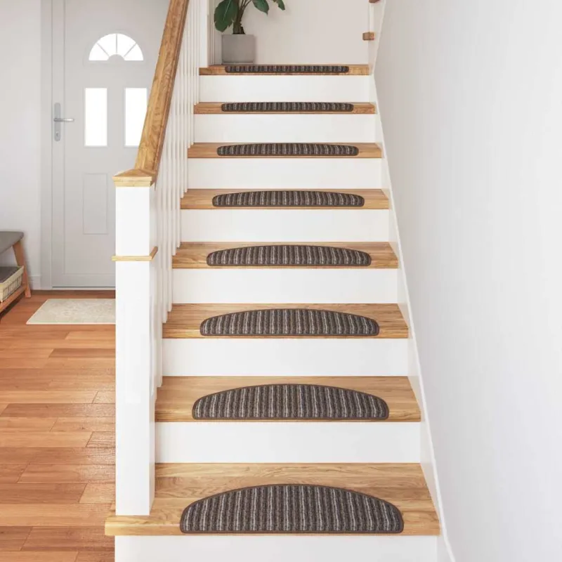 Savaime prilipantys laiptų kilimėliai 15 pcs Ruda