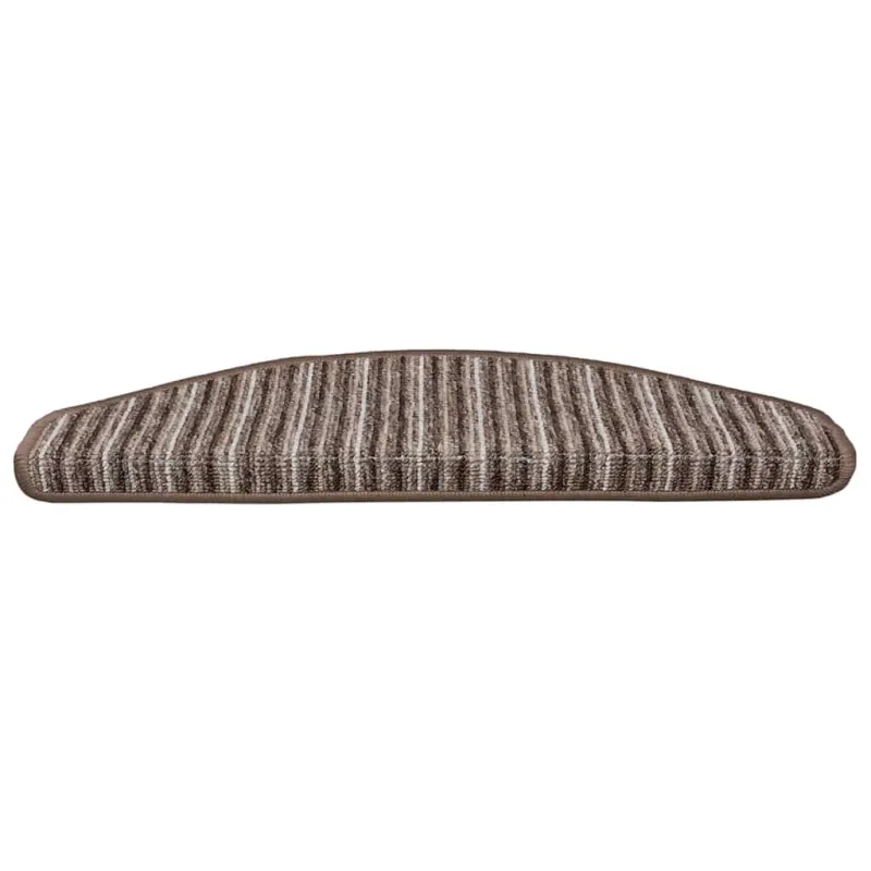 Savaime prilipantys laiptų kilimėliai 15 pcs Ruda