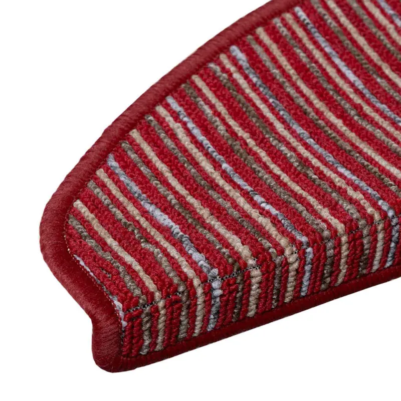 Savaime prilipantys laiptų kilimėliai 15 pcs Raudona