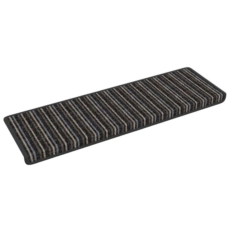 Savaime prilipantys laiptų kilimėliai 15 pcs Antracitas