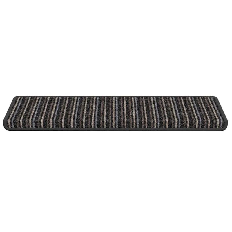 Savaime prilipantys laiptų kilimėliai 15 pcs Antracitas