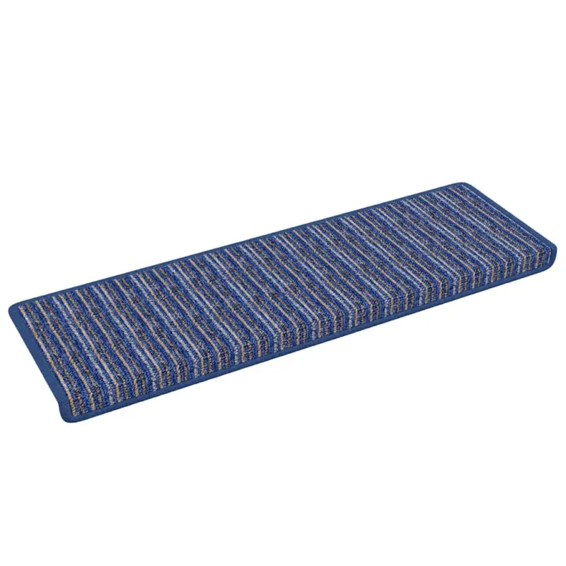 Savaime prilipantys laiptų kilimėliai Dryžuotas 15 pcs Mėlyna