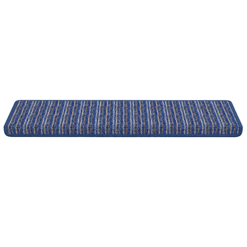 Savaime prilipantys laiptų kilimėliai Dryžuotas 15 pcs Mėlyna