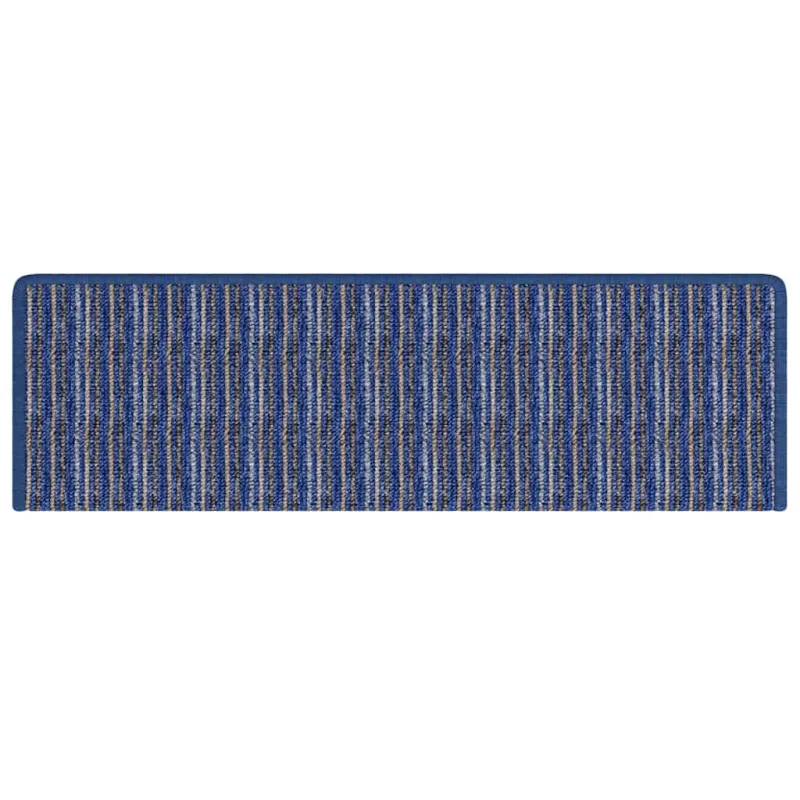 Savaime prilipantys laiptų kilimėliai Dryžuotas 15 pcs Mėlyna