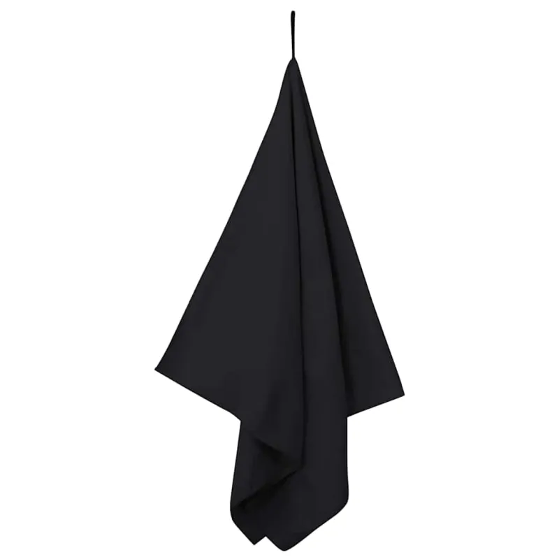 Sportiniai rankšluosčiai 2 pcs Juoda 140 x 70 cm